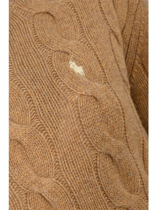 Maglione a trecce in misto lana e cachemire Beige POLO RALPH LAUREN | 211A91216005
